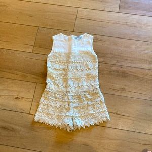 Shorts Jumper with Lace